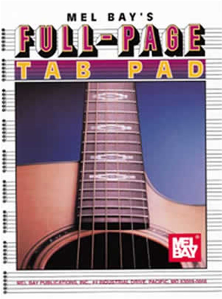Full-Page TAB PAD (Muziekpapier)